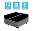 Ver imagem 2 de Base Cama Box Bipartido Queen Size Suede Cinza 40x158x198
