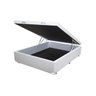 Base Box Baú Casal Sintético Branco - 45x138x188 - 3