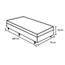 Ver imagem 4 de Base Box Baú Solteiro Suede Preta - 45x78x188