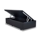 Ver imagem 3 de Base Box Baú Solteiro Sintético Cinza - 45x88x188