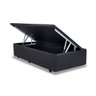 Base Box Baú Solteiro Sintético Cinza - 45x88x188 - 3