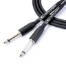 Cabo de Guitarra Ninja Cable 0,20 Mm Conector P10-p10 25ft 7,62 Metros Preto - 1