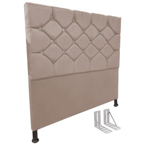 Cabeceira de Cama Box Casal Estofada Kasi Ct + Frame - Cores