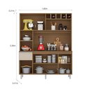 Ver imagem 4 de Kit de Cozinha 6 Portas e 1 Gaveta Alice-Poliman - Carvalho / Off White