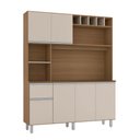Ver imagem 2 de Kit de Cozinha 6 Portas e 1 Gaveta Alice-Poliman - Carvalho / Off White