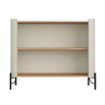 Balcão Buffet 98,5cm P/ Sala Porta Brise 100% Mdf Pés Metal - 4