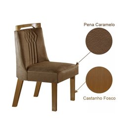 Conjunto Sala de Jantar Mesa Lottus Tampo MDF e Vidro e 4 Cadeiras Dallas - 5