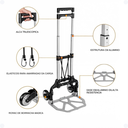 Ver imagem 2 de Carrinho Portátil Bagagens Escritório Compras Dobrável Capacidade de 80kg