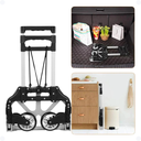 Ver imagem 3 de Carrinho Portátil Bagagens Escritório Compras Dobrável Capacidade de 80kg