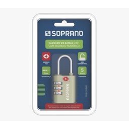 Cadeado Soprano Tsa C/ Segredo Prata - 2