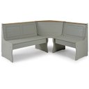 Ver imagem 3 de Conjunto de Bancos com Mesa em Madeira Cinza Lavado