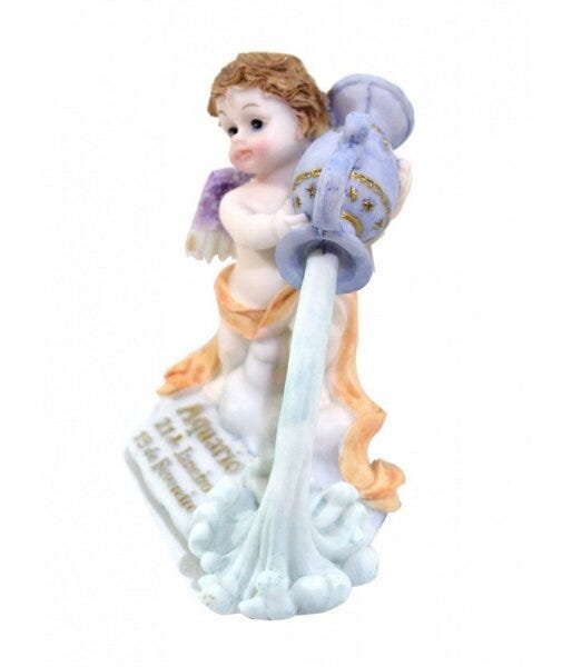 Anjinho Signo Aquário 10cm - Enfeite Resina - 2