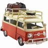 Kombi Vermelho Com Bagagens 16.5cm Estilo Retrô - Vintage - 1