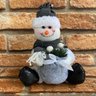 Boneco de Neve Natal de Pelúcia com Peso de areia - 1