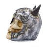 Enfeite Caveira Capacete Chifres 15x14x11cm - 4