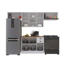 Ver imagem 4 de Cozinha Modulada 4 Peças 100% MDF Bari Branco