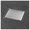 Ralo Oculto Duplo Inox 10x10cm Rod-10 Escovado Flvx Hidro - 1