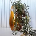 Ver imagem 2 de Vaso Centro de Mesa Dourado Moderno com Planta Caída