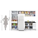 Ver imagem 5 de Armário Cozinha Top Class 4 Peças Com Balcão Branco Branco