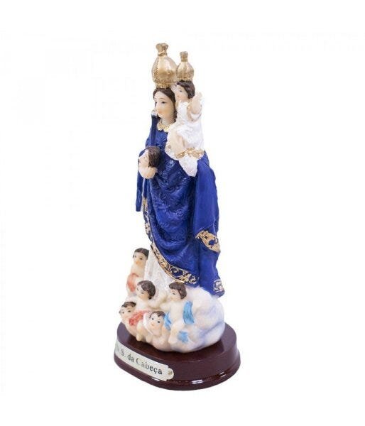 Nossa Senhora Da Cabeça 14cm - Enfeite Resina - 3