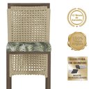 Ver imagem 3 de Mesa Bistrô e 4 Banquetas Roma Marrom Corda Náutica Estofado 5 Trama Original