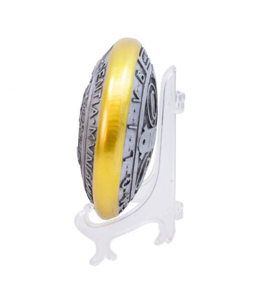 Medalhão São Bento curvado 15cm - Enfeite Resina - 2