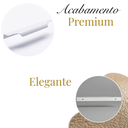Ver imagem 3 de Kit 30 Puxadores Wave Cava Branco 30cm Alumínio para Cozinha Armário e Porta MDF Porta de Correr
