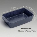 Ver imagem 3 de Travessa Assadeira 29X17X7cm Refratária de Cerâmica Wolff Azul Matte Mist