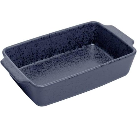 Travessa Assadeira 29X17X7cm Refratária de Cerâmica Wolff Azul Matte Mist