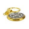 Chaveiro Dourado Medalha São Bento Plano 3x3cm - 3