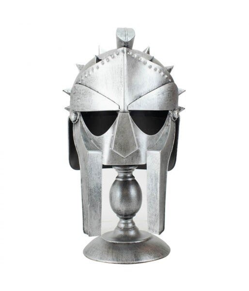Enfeite Capacete Gladiador Prateado 41x24x21cm - 1