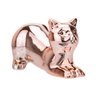 Gato Cerâmica Rosê Deitado 9cm - 1