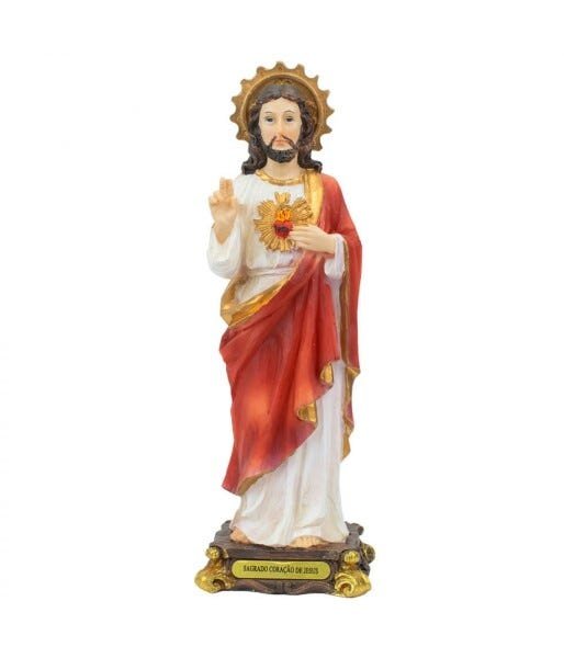 Sagrado Coração De Jesus 21cm - Enfeite Resina - 1