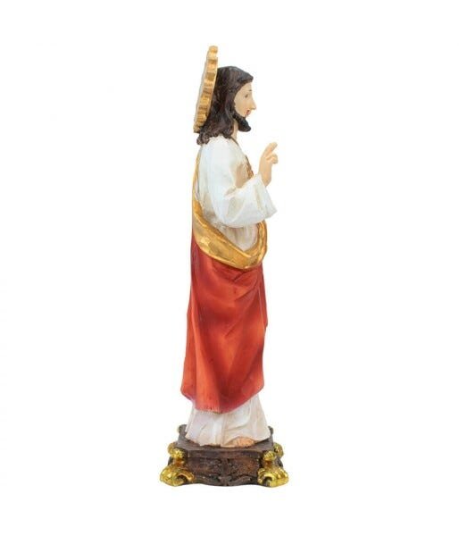 Sagrado Coração De Jesus 21cm - Enfeite Resina - 3