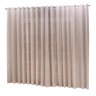 Cortina linho tecido 2,80x2,80 Para Trilho Suíço:Avelã - 1