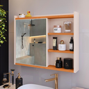 Ver imagem 3 de Espelheira Organizadora para Banheiro com Espelho Luxo - Off White / Cinamomo