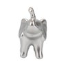 Elefante Prateado Fosco Cerâmica 9.5cm - 3