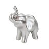 Elefante Prateado Fosco Cerâmica 9.5cm - 1