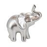 Elefante Prateado Fosco Cerâmica 9.5cm - 2