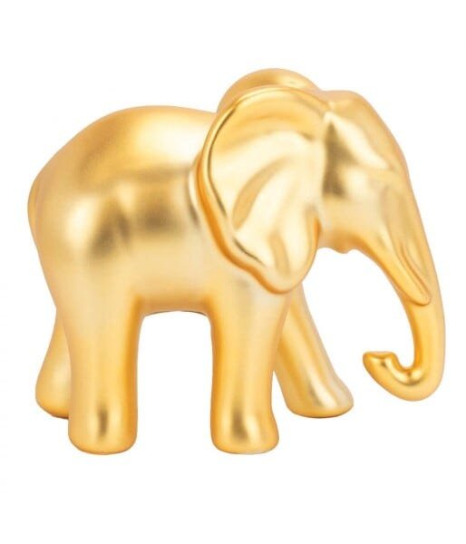 Elefante Dourado Cerâmica 11.5cm - 3