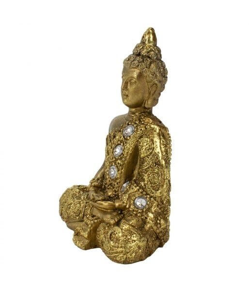 Buda Dourado Dhyani Mudra 8.5cm - 2