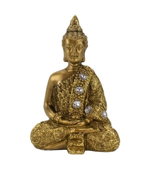 Buda Dourado Dhyani Mudra 8.5cm - 1