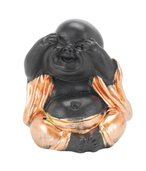 Jogo 3 Monges Negros Não Falo Não Ouço Não Vejo 4.5cm - 2