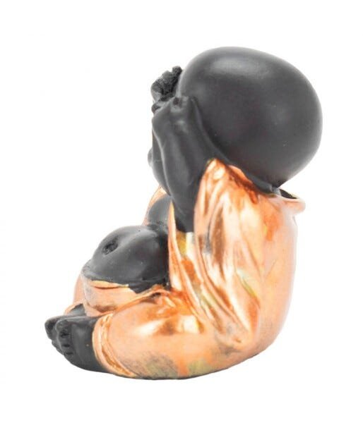Jogo 3 Monges Negros Não Falo Não Ouço Não Vejo 4.5cm - 4