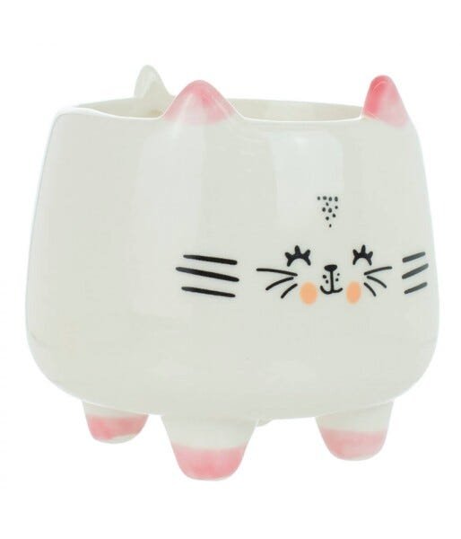 Vaso Branco Porcelana Modelo D 7x8x8cm - 2