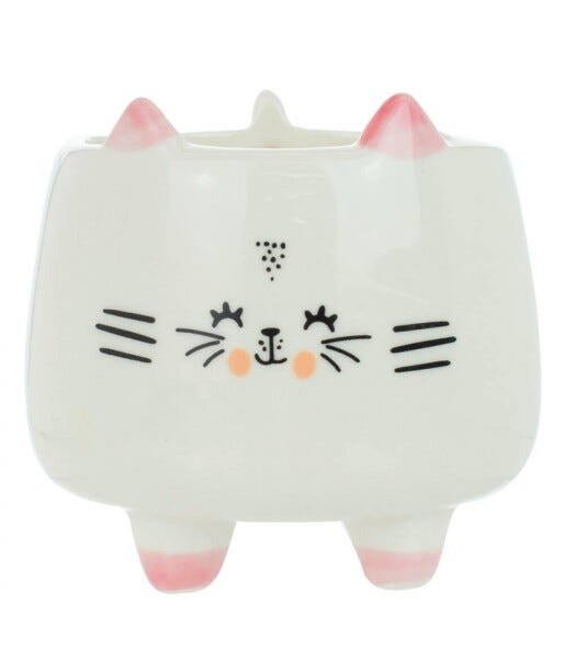 Vaso Branco Porcelana Modelo D 7x8x8cm - 1