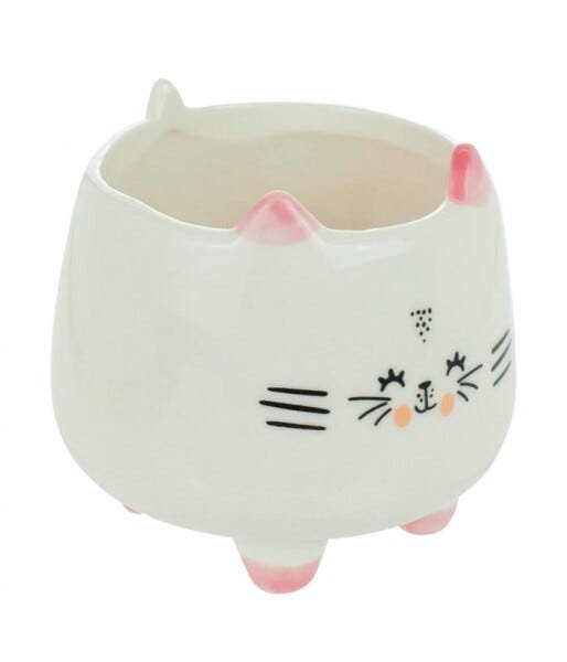 Vaso Branco Porcelana Modelo D 7x8x8cm - 3