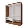 Guarda-roupa Solteiro La Paz 2 Portas 2 Gavetas com Espelho - Panorama Móveis - 4