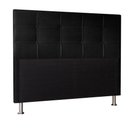 Ver imagem 3 de Cabeceira Casal 1,40m Roma Suede Preto