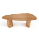 Ver imagem 1 de Mesa de Jantar Orgânica Breeze 2,20 X 1,20m 8 Lugares Cor Mel Lâmina Natural de Madeira
